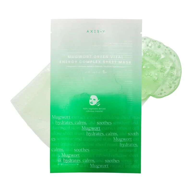 Maschera in tessuto Complesso Energia Vitale Verde Artemisia 27ml