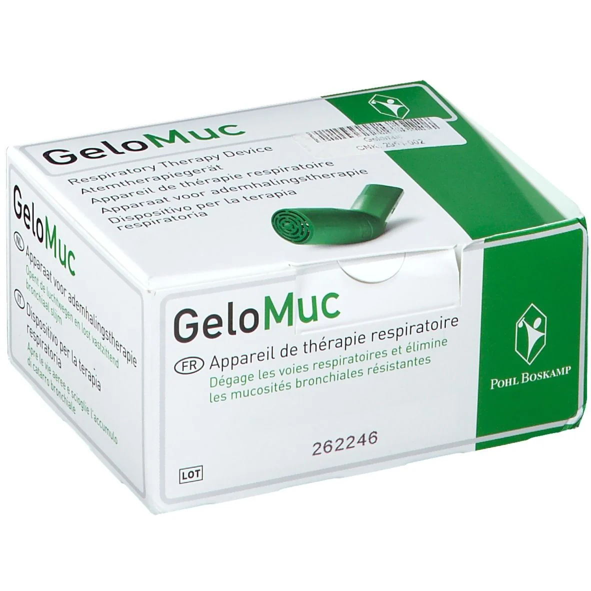 Dispositivo per terapia respiratoria GeloMuc