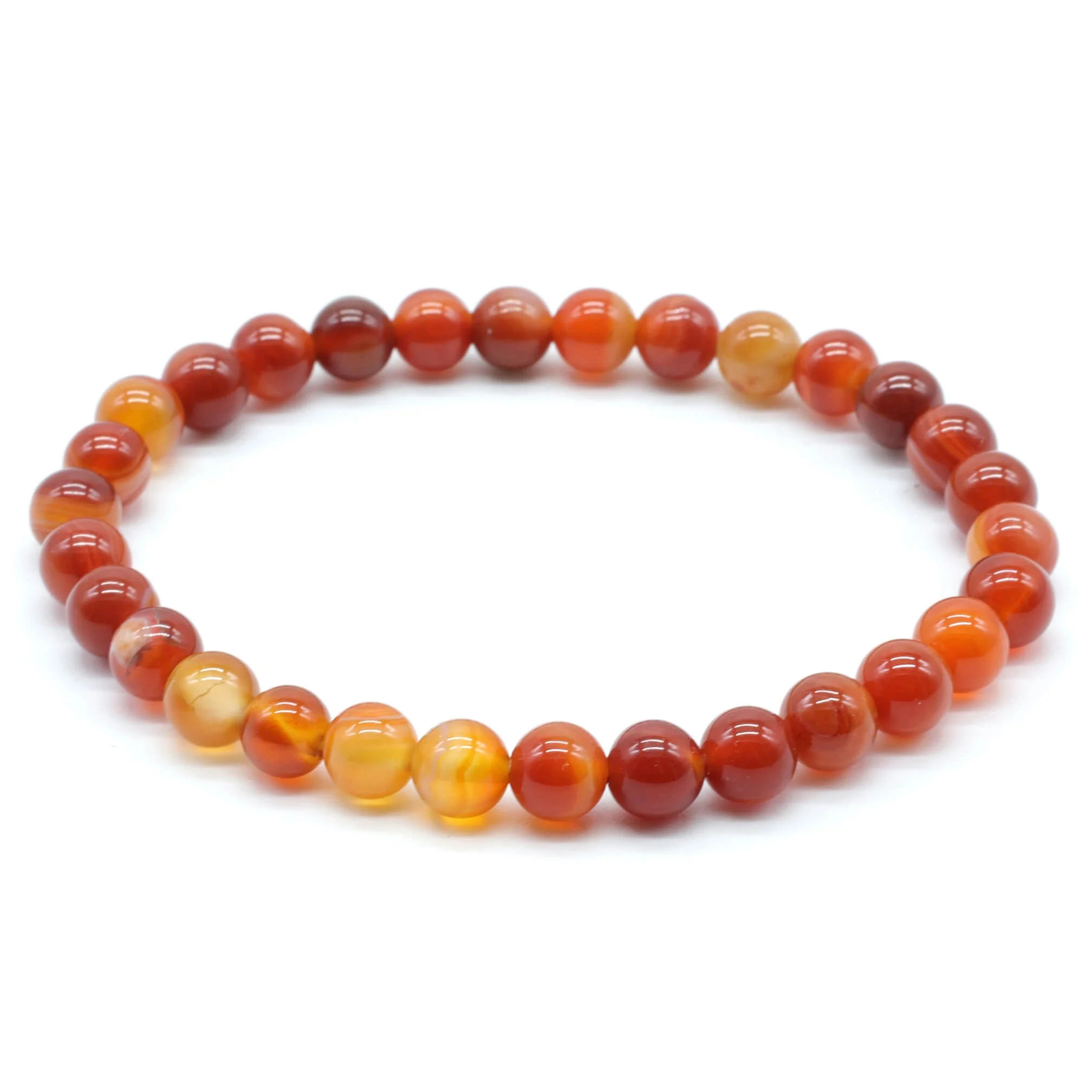 Bracciale in Cornalina Striata - 6mm
