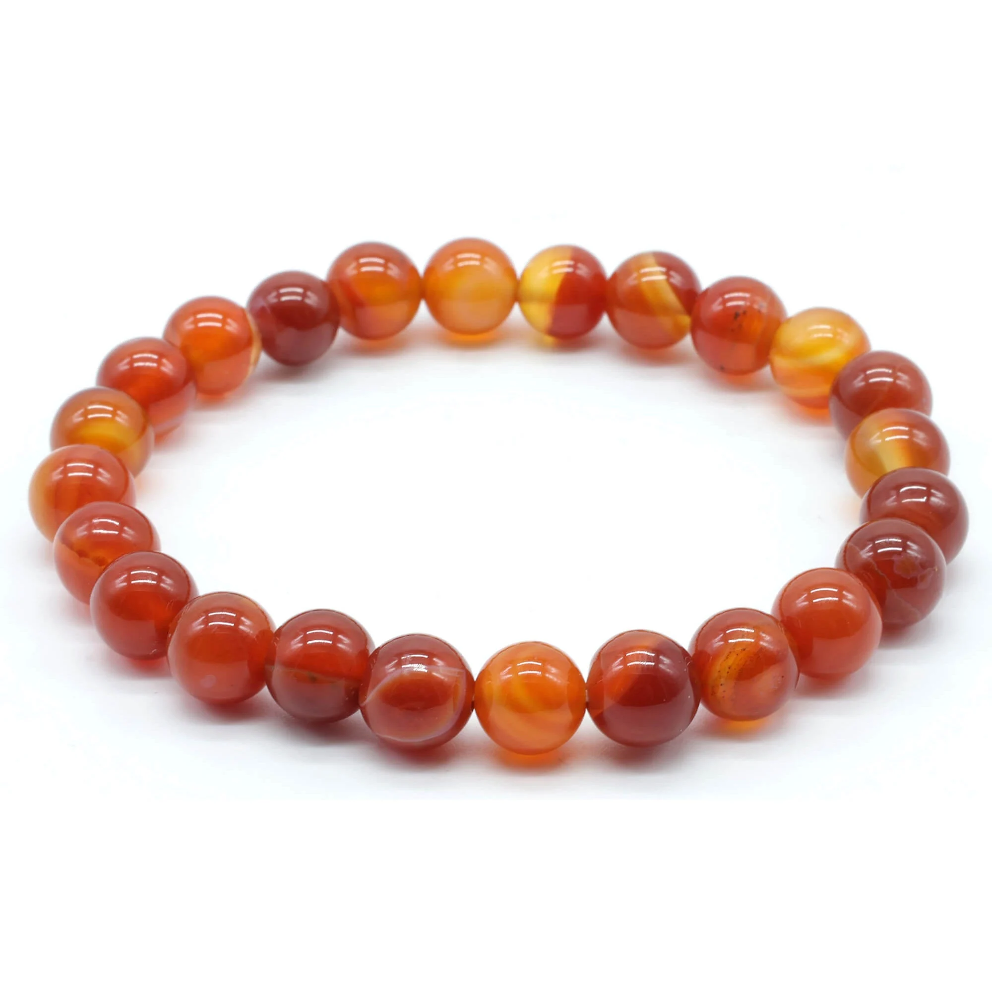 Bracciale in Cornalina Striata - 8mm