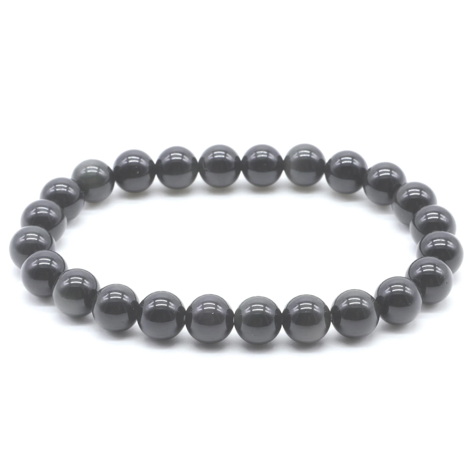 Bracciale in Ossidiana Nera - 8mm
