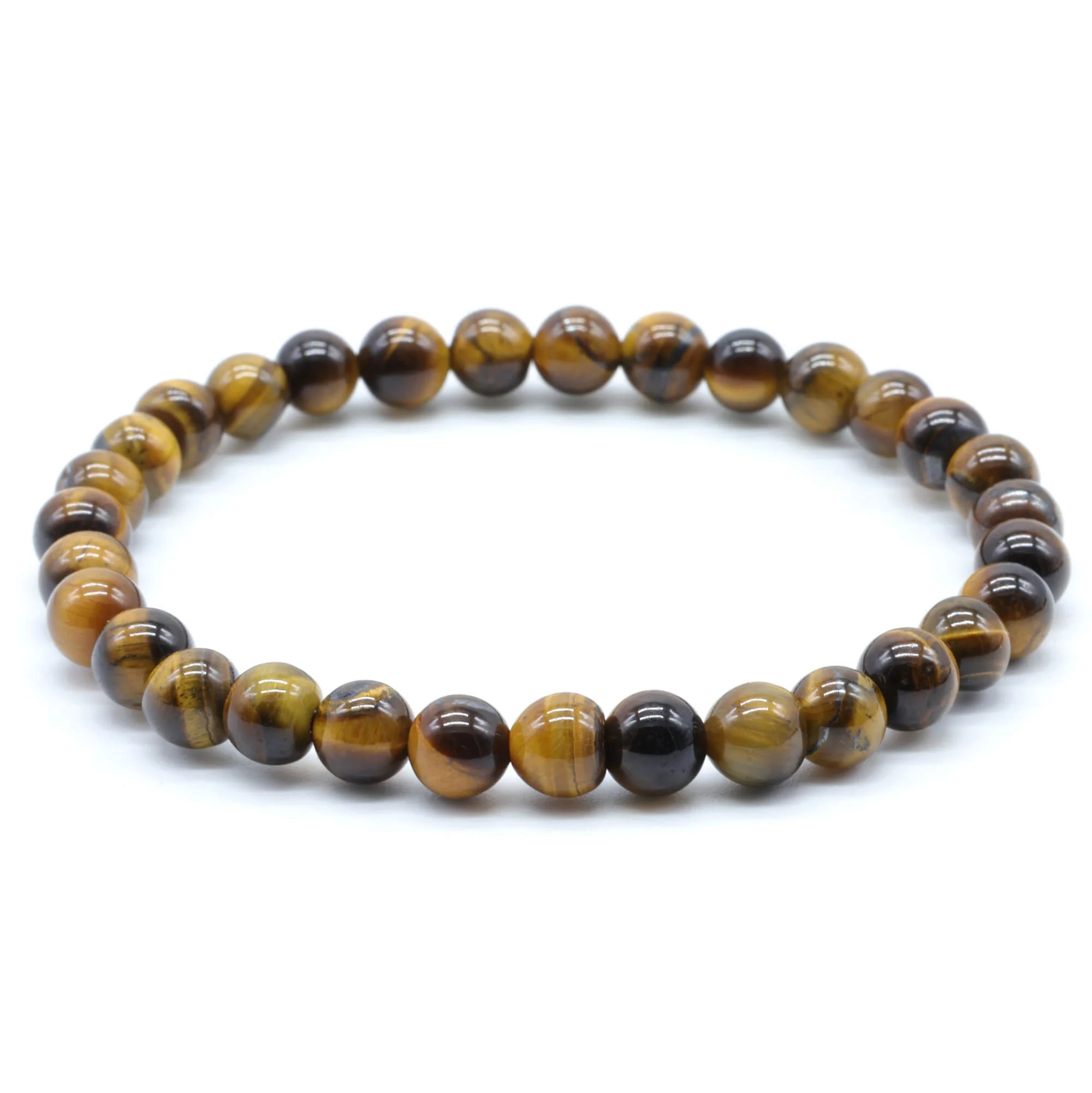 Bracciale in Occhio di Tigre - 6mm