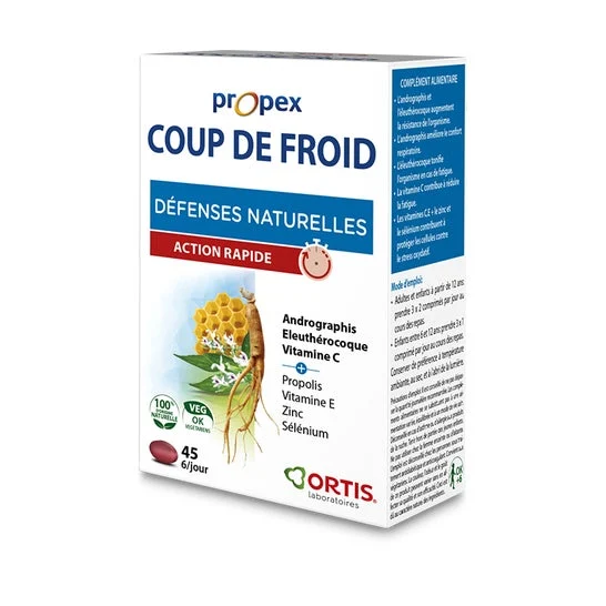 Ortis Propex Coup De Froid Défenses Naturelles 45 Comprimés