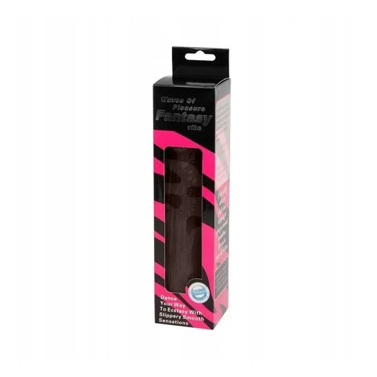 Vibratori da ballo Waves Of Pleasure Vibrator Realistic Brown 23cm 1pc