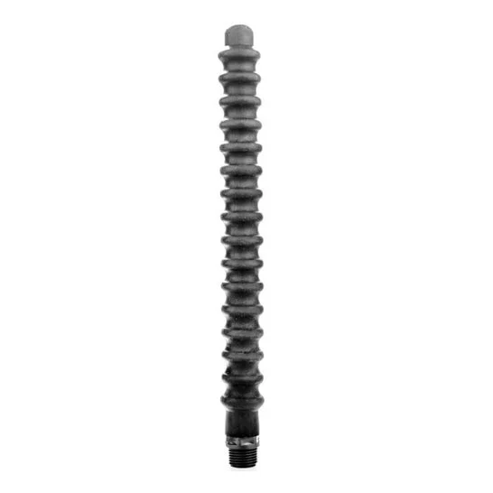 All Black Mega Ripple Doccia Anale in Silicone 28.5cm 1 Unità