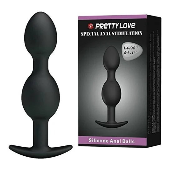Abbastanza amore palle anale silicone 12.5 Cm nero 1pc