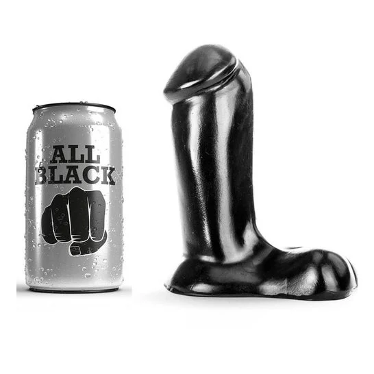 Dildo realistico tutto nero 14cm 1pc