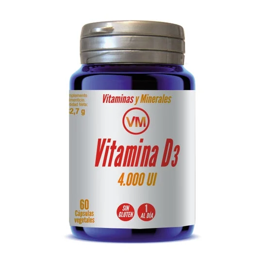 Vitaminas y Minerales Vitamina D3 4000UI 60vcaps