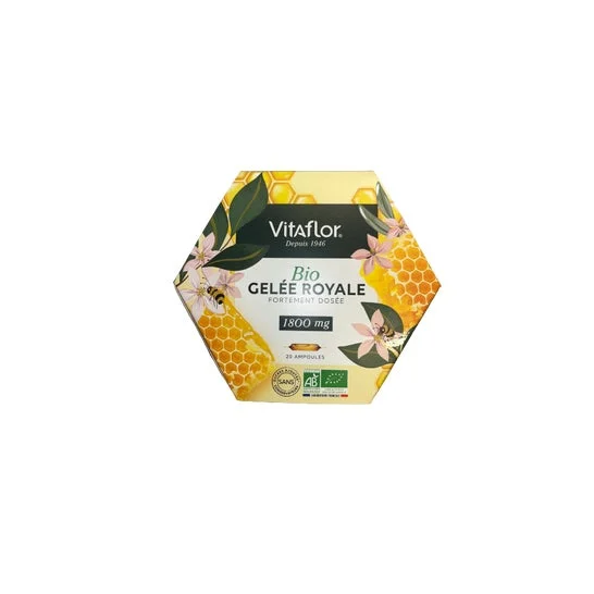 Vitaflor Bio Jalea Real 1800mg 20 Ampollas