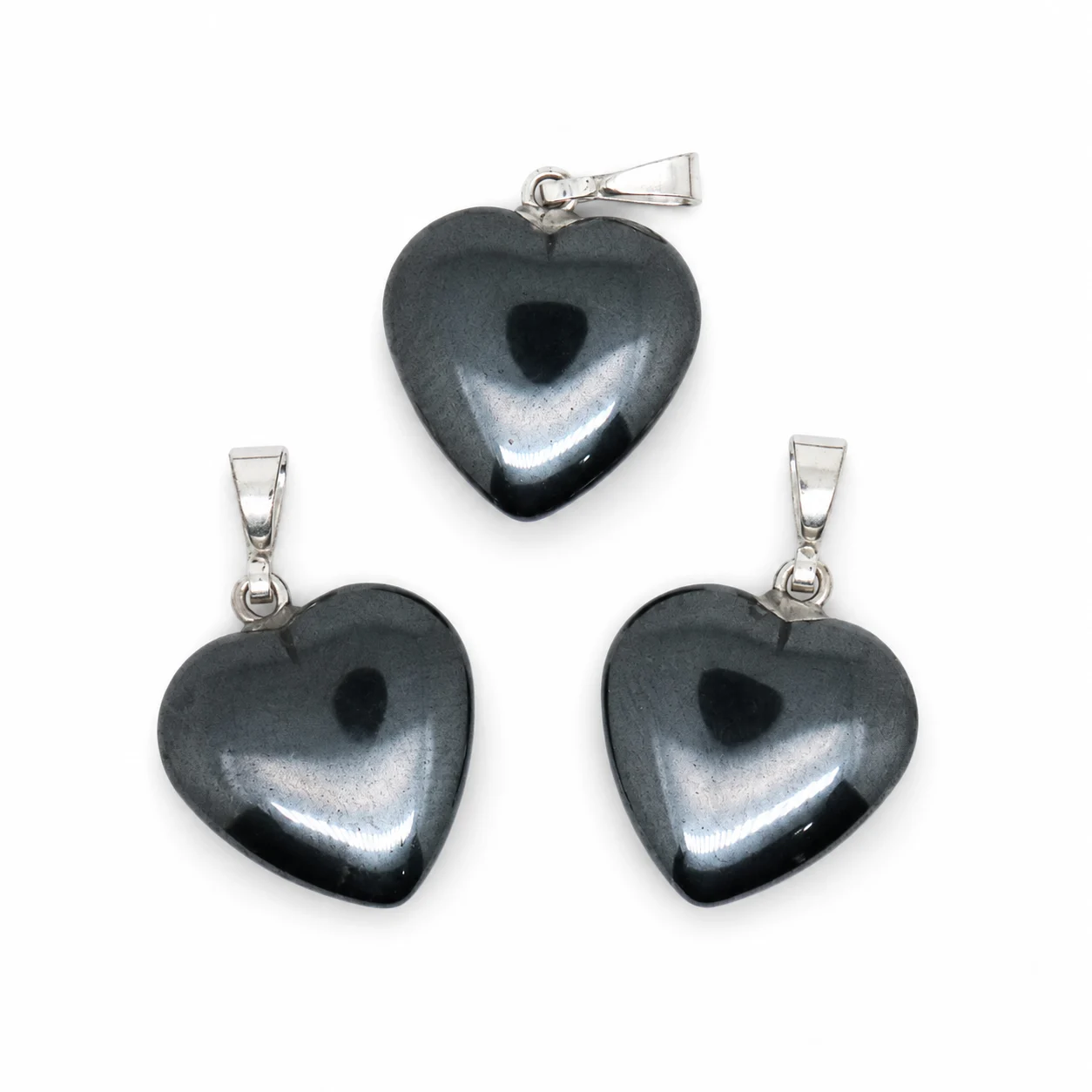 Ciondolo Cuore in Ematite Naturale 1,5 cm
