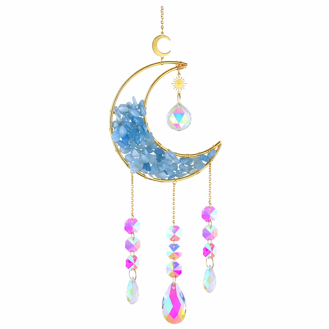 Acchiappasole Luna in Acquamarina – 47cm