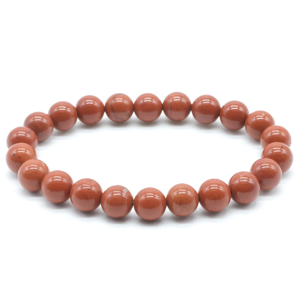 Bracciale in Diaspro Rosso - 8mm