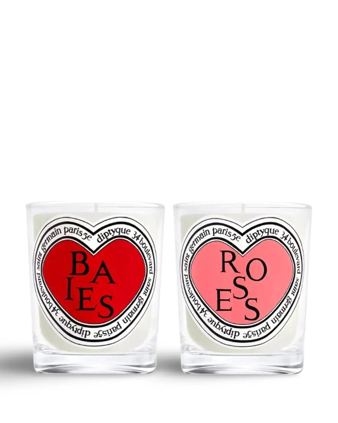 Diptyque Duo Bacche E Rose Candele Diptyque - 2 X 190 Gr.