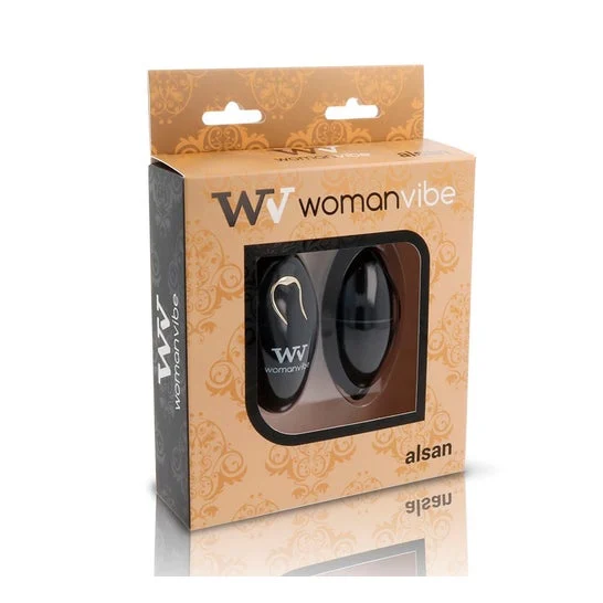Womanvibe Alsan uovo vibrante con telecomando Silic Black 1 pezzo