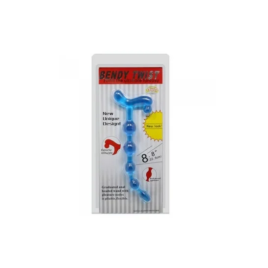 Baile Bendy Twist Anal Beads Blue 1 Unità