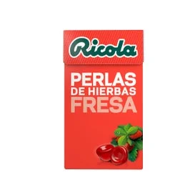Ricola fresa perlas sin azúcar 25g
