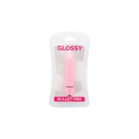 Vibratore sottile lucido rosa