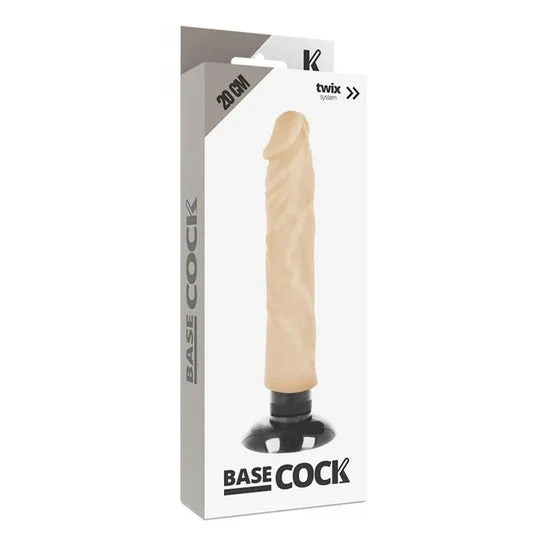 Vibratore realistico Basecock 2-1 naturale 20cm 1pc