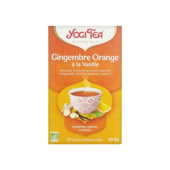 Yogi Tea Arancia Zenzero con Vaniglia 17 bustine di tè