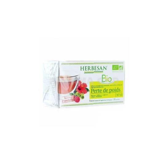 Infusione di erbe Maté lampone perdita di peso organico di erbe 20 bustine