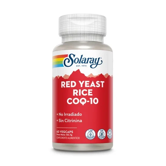 Solaray Levadura de Arroz Rojo Plus Q10 60caps