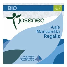 Josenea anice manzanilla liquirizia bio scatola 15 piramidi