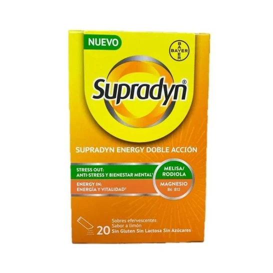 Supradyn Energy Doble Accion 20 Sobres Efervescentes