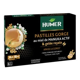 Humer Pastillas Garganta Miel de Manuka Activo 16comp