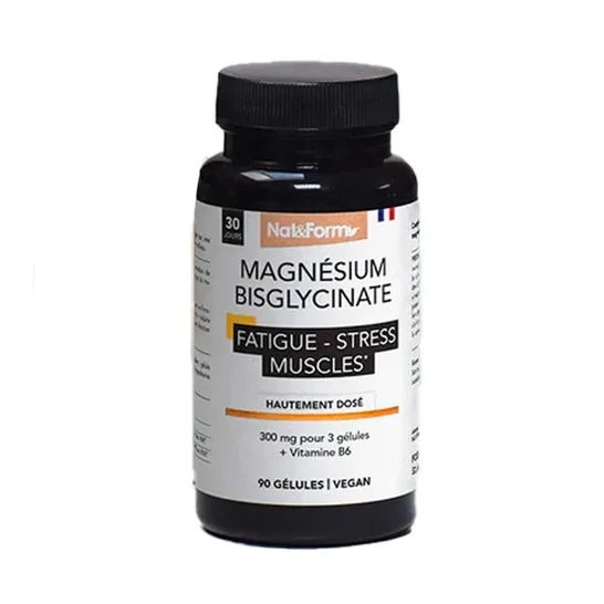 Nat&Form Bisglicinato de Magnesio 1500mg 90 Perlas