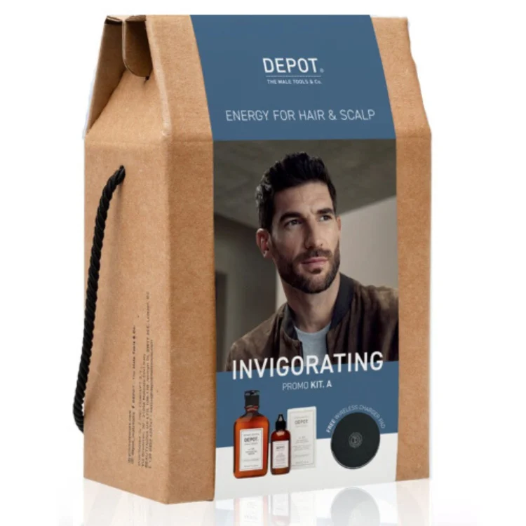 Kit rinvigorente C Set Depot: 100 Detergente Capelli No. 105, Multivitaminico, Shampoo Capelli, Anti-Caduta, 250 ml + 200 Trattamenti Capelli No. 206, Lozione Capelli, Rinvigorente, 100 ml