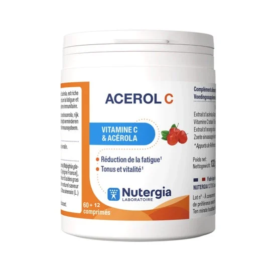 Nutergia Acerol-C 60+12comp