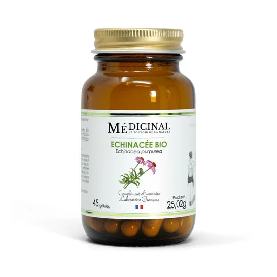 Médicinal Echinacea Bio 45 Perlas