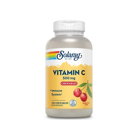 Solaray Vitamina C 500Mg Gusto Ciliegia 100caps