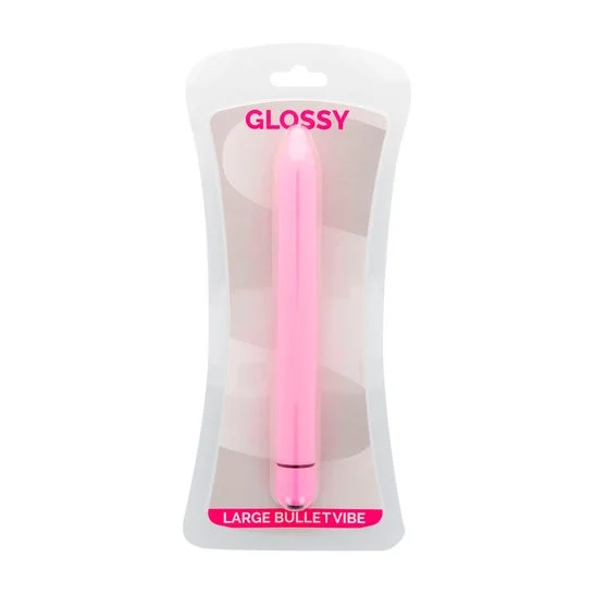 Glossy Slim Vibrator Rosa