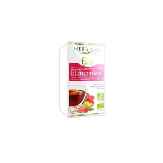 Infusione di erbe ibisco lampone lampone limone eliminazione limone organico 20 bustine di erbe