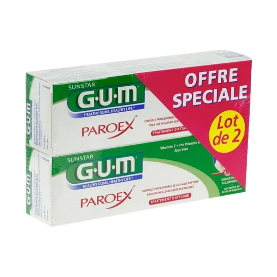 Gum Paroex dentifricio gel gel per dentifricio Gum Paroex Set di 2 x 75 ml