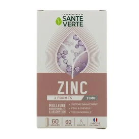 Santé Verte Zinc 15mg 60 Perlas
