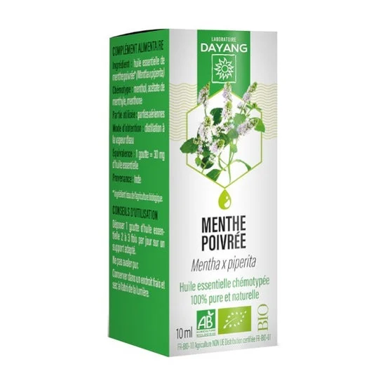 Olio essenziale biologico di menta piperita Dayang 10ml