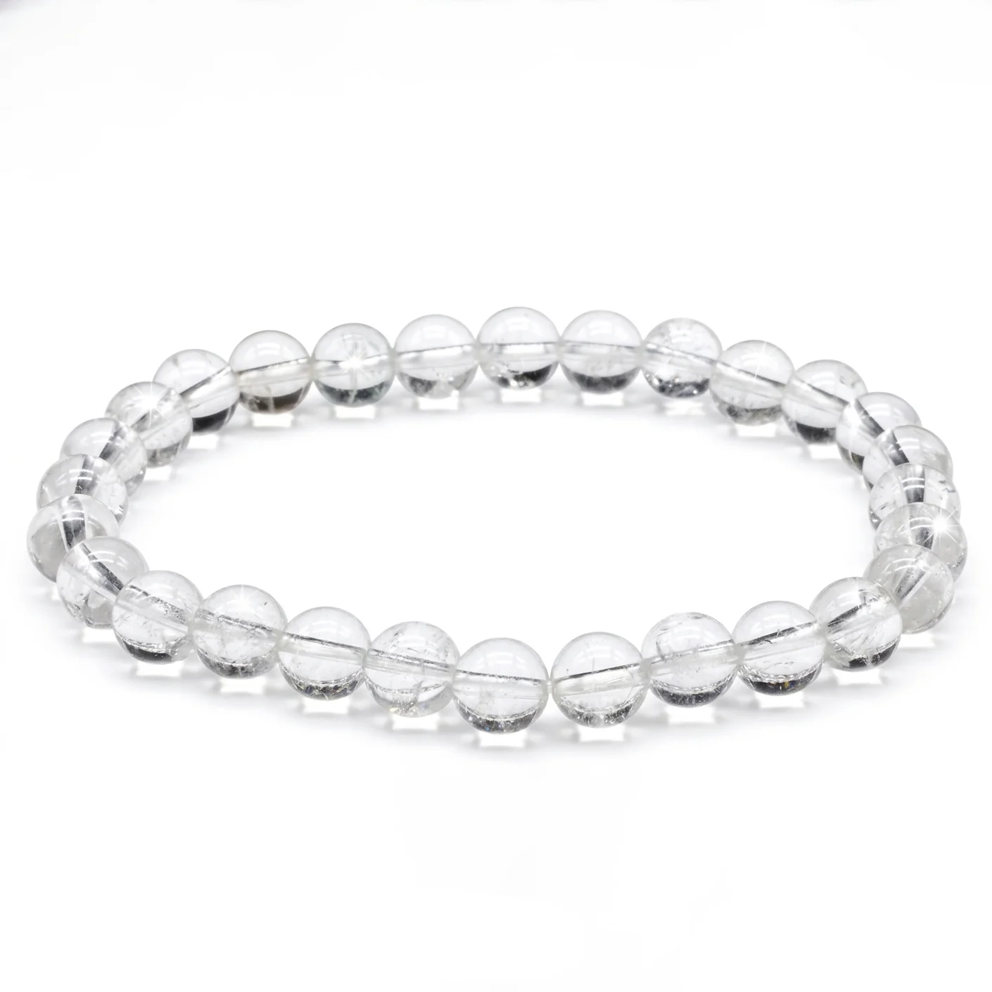Bracciale in Cristallo di Rocca - 6mm