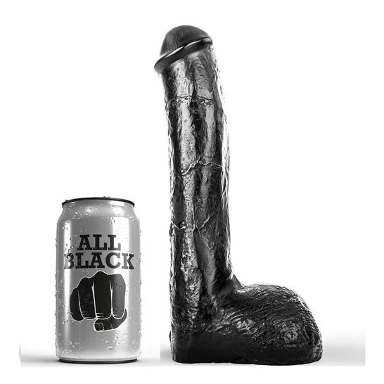 Tutto nero pene anale realistico 23cm 1pc