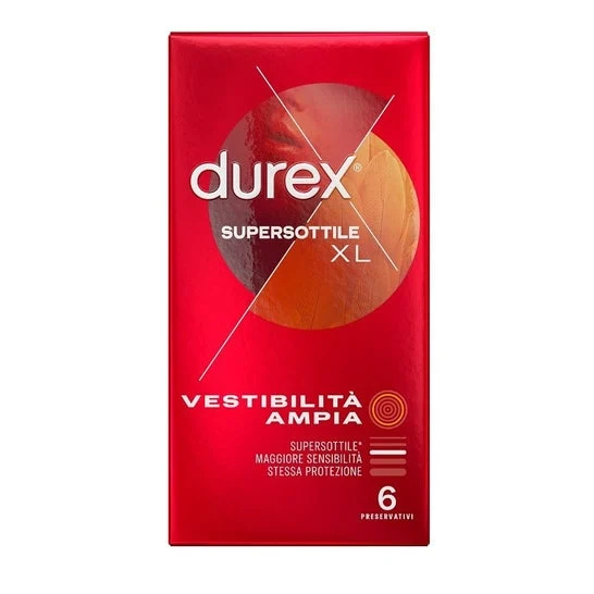 Durex Supersottile Profilattico XL 6 Unità
