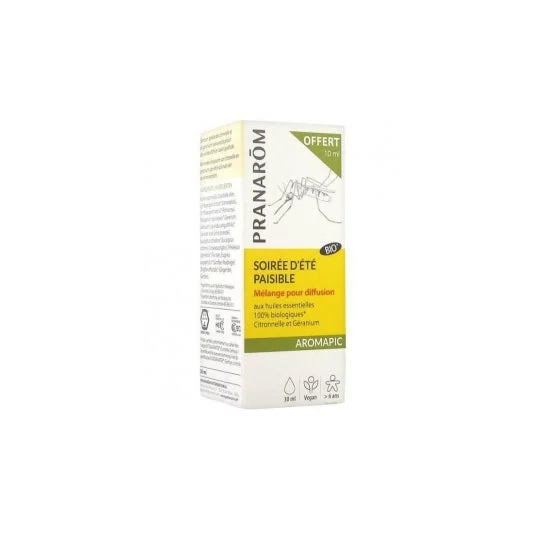 Pranarom Aromapic Soirée D'Été Paisible Mélange Pour Diffusion Bio 20 ml + 10 ml