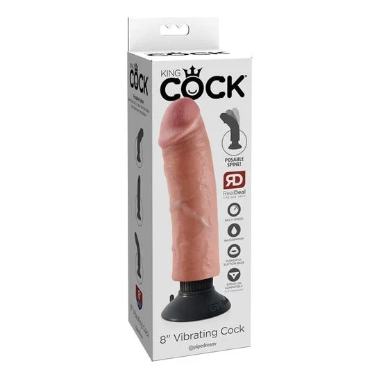 Vibratore King Cock Dildo 20.32cm naturale 1pc