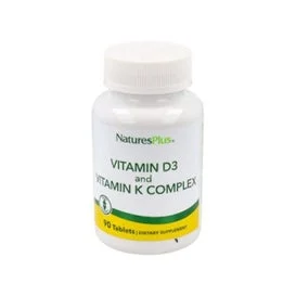 NaturesPlus Vitamina D3 Vitamina K Complex 90 comprimidos