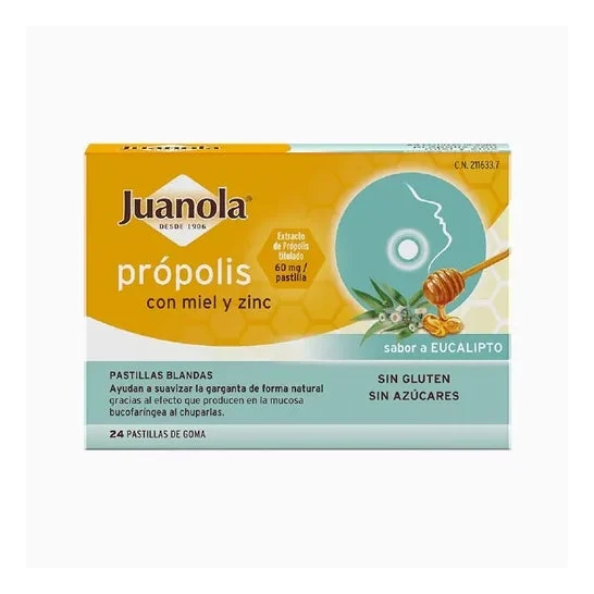 Juanola™ propoli con miele e zinco 24pz