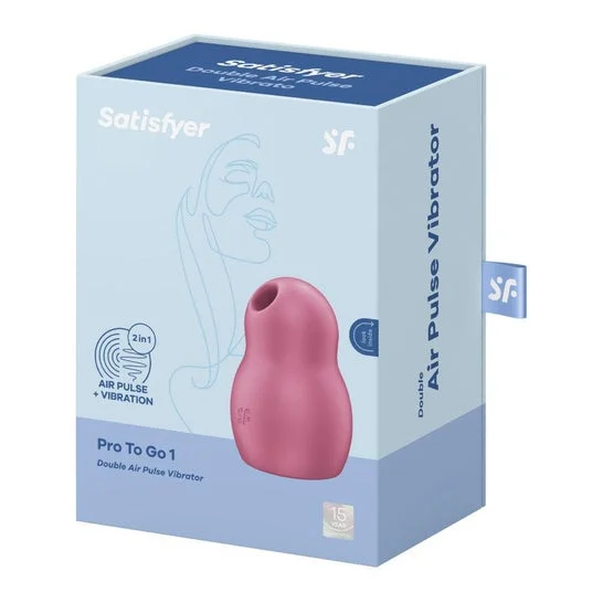 Satisfyer Pro To Go 1 Stimolatore e Vibratore Rosso 1 Unità