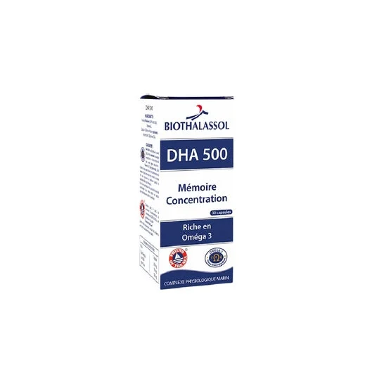 Biothalassol Dha 500 Mémoire et Concentration 30caps