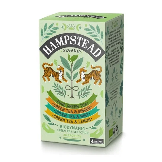 Hampstead Tea Organic Green Tea Selection 20 Sobres