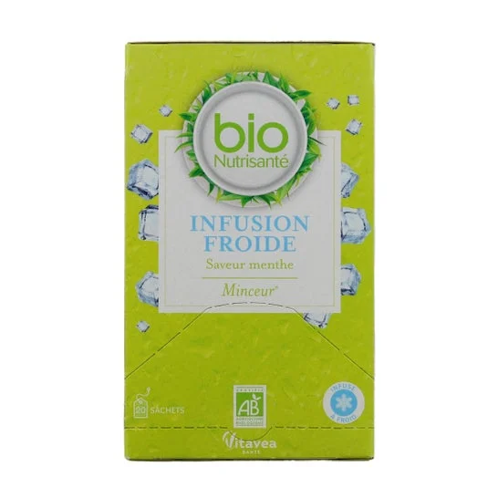 Nutrisanté Infusión Fría Adelgazar Bio Menta 20 Sobres
