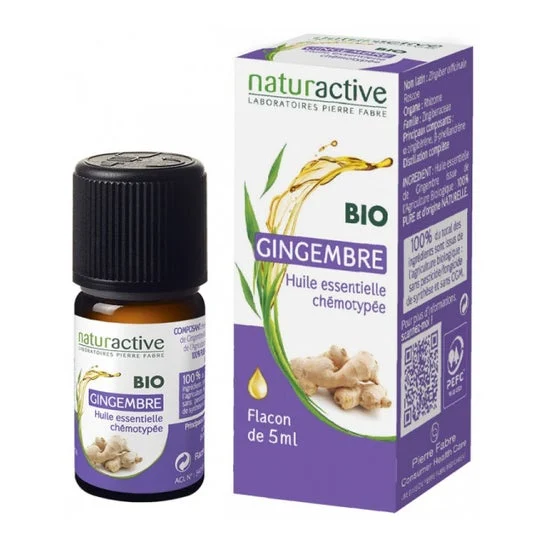 Olio essenziale di zenzero organico 5ml di Naturactive